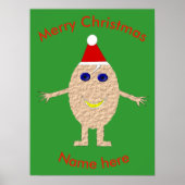 Grappige Kerstmis Ei Poster (Voorkant)