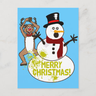 Grappige Kerstmis Feestdagenkaart
