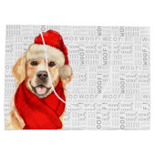 Grappige Kerstmis Hond Gouden Retriever Lover Groot Cadeauzakje (Achterkant)