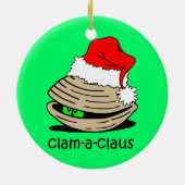 grappige kerstmis keramisch ornament (Achterkant)