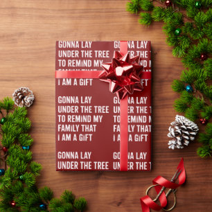 Grappige Kerstmis Lig Onder De Boom Kerstcadeaus Cadeaupapier