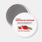 grappige kerstmis magneet (Voorkant / Achterkant)