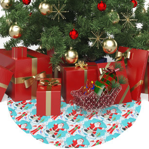 Grappige Kerstmis Mevrouw Claus Verslaat Sinterkla Kerstboom Rok