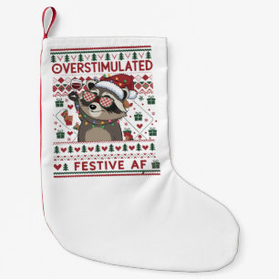 Grappige Kerstmis Overstimulatie & Feestelijke Af Kleine Kerstsok