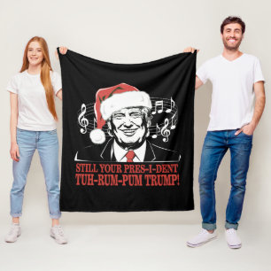 Grappige Kerstmis President Trump Pyjama Lelijke K Fleece Deken