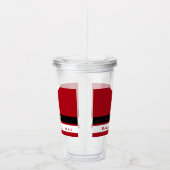 Grappige Kerstmis Santa Acryl Tumbler Acryl Drinkbeker (Rechts)