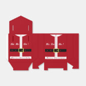 Grappige Kerstmis Santa Gift Box Bedankdoosjes (Uitgevouwen)