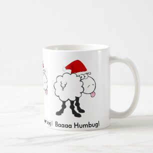grappige kerstmis - schaap bah humbug - mok