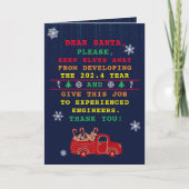 Grappige Kerstmis Software Engineer Feestdagen Kaart (Voorkant)