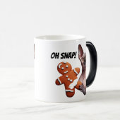 Grappige Kerstmis Sphynx Kat Peperkoekmannetje Oep Magische Mok (Voorkant rechts)