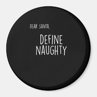 Grappige Kerstmis Stoute Nette Kerstman Checklijst Magneet