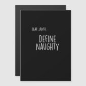 Grappige Kerstmis Stoute Nette Kerstman Checklist  (Voorkant / Achterkant)