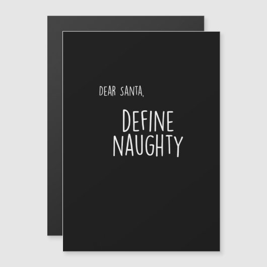 Grappige Kerstmis Stoute Nette Kerstman Checklist  (Voorkant / Achterkant)