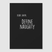 Grappige Kerstmis Stoute Nette Kerstman Checklist  (Voorkant)