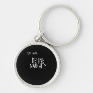 Grappige Kerstmis Stoute Nette Kerstman Checklist Sleutelhanger