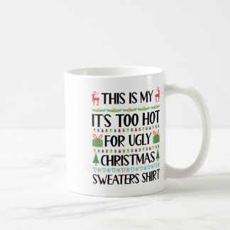 Grappige Kerstmis Te Heet Lelijke Kerst Truien Vro Koffiemok