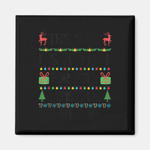 Grappige Kerstmis Te Heet Lelijke Kerst Truien Vro Magneet