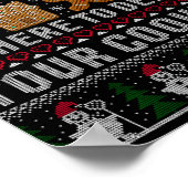 Grappige Kerstmis Tech Support Computer T-shirt Poster (Hoek)