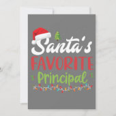 Grappige Kerstmis van de favoriete schooldirecteur Kaart (Voorkant)