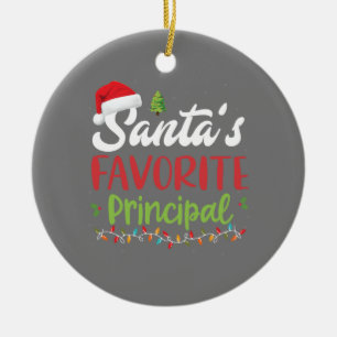 Grappige Kerstmis van Sinterklaas' favoriete schoo Keramisch Ornament