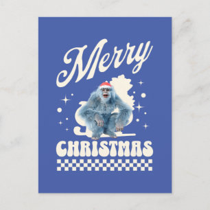 Grappige Kerstmis Yeti Vakantie Humor Briefkaart