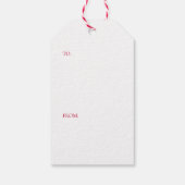 Grappige Kerstmislama Seizoen Groeten Cadeau Label Cadeaulabel (Achterkant)