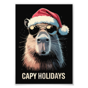 Grappige Kerstmuts Capy Vakantiedagen Kerstmis Cap Foto Afdruk