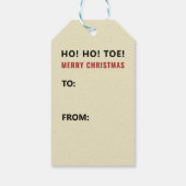 Grappige Kerstmuts Vullers Cadeaulabel (Achterkant)