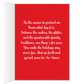 Grappige Kerstpitbull Santa Pittbull Hond Pittie (Binnen (Rechts))