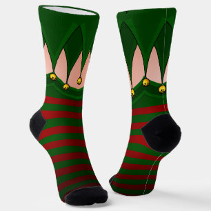 Grappige Kerstsokken Festieve Vakantie Elf Sokken