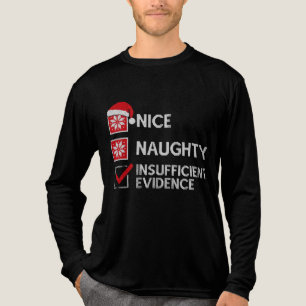 Grappige kersttrui ondeugend voor sarcastische lie Tri-Blend shirt