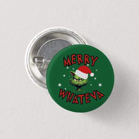 Grappige kerstvakantie Button (Voorkant /achterkant)