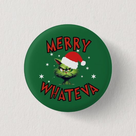 Grappige kerstvakantie Button (Voorkant)
