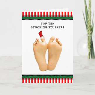 Grappige kerstvakantie feestdagen kaart