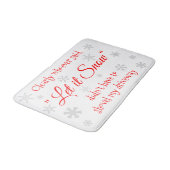 Grappige kerstvakantie laat het sarcastisch sneeuw badmat (Gekanteld)