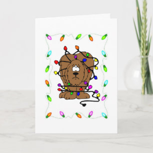 Grappige Kerstvakantie Lichtjes Humoristische Kers Feestdagen Kaart