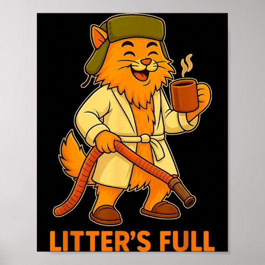 Grappige Kerstvakantie Litter S Volle Kat Parodie Poster (Voorkant)