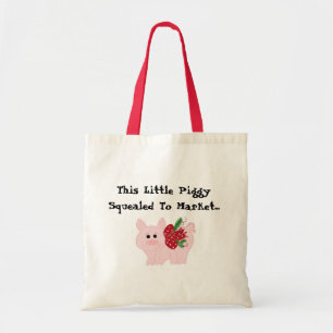 Grappige Kerstvarken Tote Bag