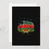 Grappige Kerstverlichting Boom Kerstman Lelijke Br Kaart (Voorkant / Achterkant)