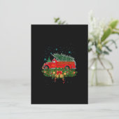 Grappige Kerstverlichting Boom Kerstman Lelijke Br Kaart (Staand voorkant)