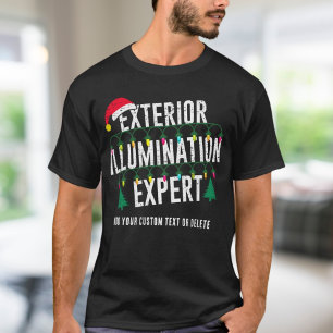 Grappige Kerstverlichting Buitenverlichting T-shirt