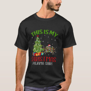 Grappige kerstverlichting Dit is mijn krab kerst T-shirt