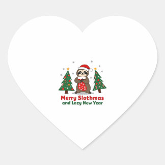 Grappige Kerstverlichting Kous Kerstman Hoed Luiaa Hart Sticker