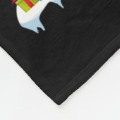 Grappige kerstverlichting Santa Camping RV Kerstbo Fleece Deken (Hoek)