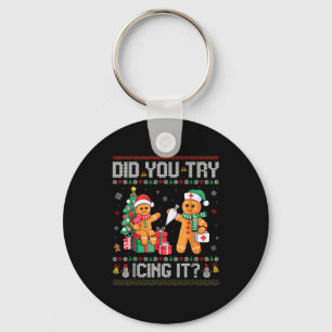 Grappige Kerstverpleegster Heb je geprobeerd het t Sleutelhanger