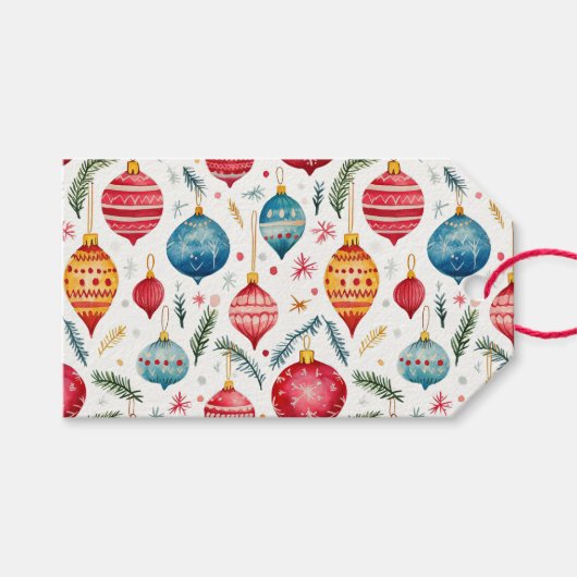 Grappige kerstversiering  cadeaulabel (Voorkant (Horizontaal))