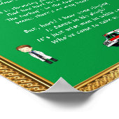 Grappige Kerstverzen Poster (Hoek)
