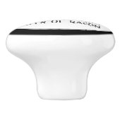 grappige keuken woorddecor keramische knop (Zijkant)