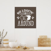 grappige keukenbrood poster (Keuken)