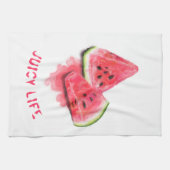 Grappige Keukenhanddoek Rood Zoet Sappig Watermelo (Horizontaal)
